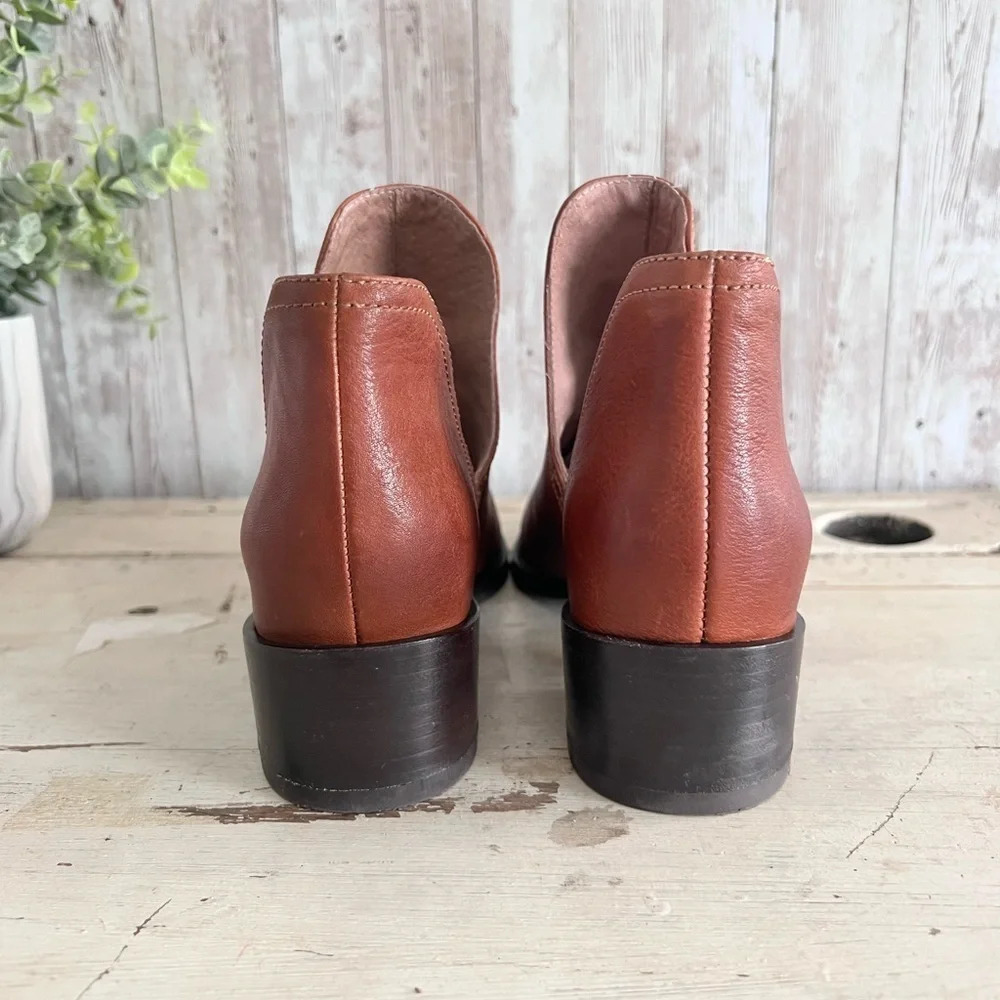Women’s Seychelles Cognac Leather Ankle Boots 6 - Picture 3 of 5